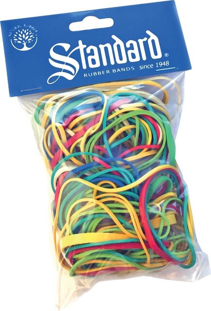 Bunte Gummibänder 50g