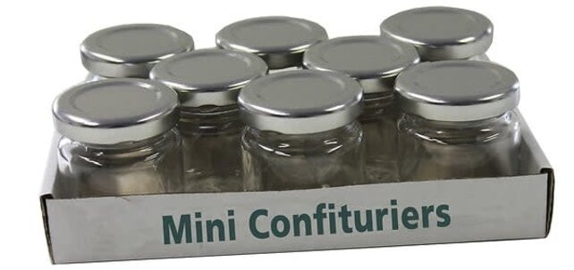 Cosy & Trendy Mini Bocaux à Confiture 50ml – Set de 8