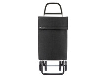 Rolser Shopping Trolley 4 Wheels, Jean Tweed – Black
