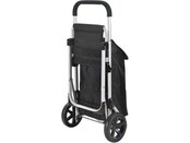 Push & Pull Trolley Schwarz mit klappbarem Sitz – 40L