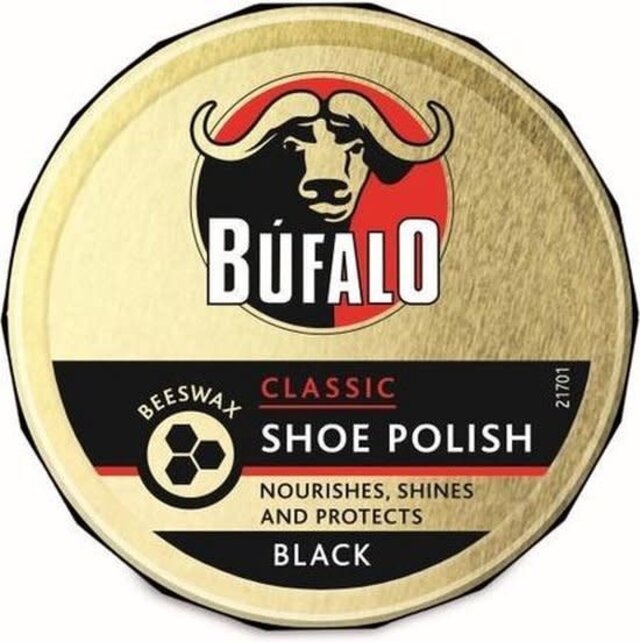 Bufalo Shoe Polish Black – 75ml Shine & Care