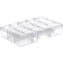 Boîte de Rangement Compacte Transparente – 0.8L
