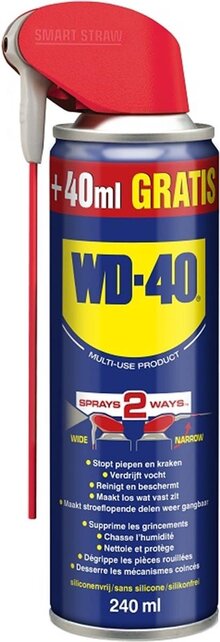 WD-40 Spray Multifonction avec Paille Intelligente – 200ml + 40ml Offert