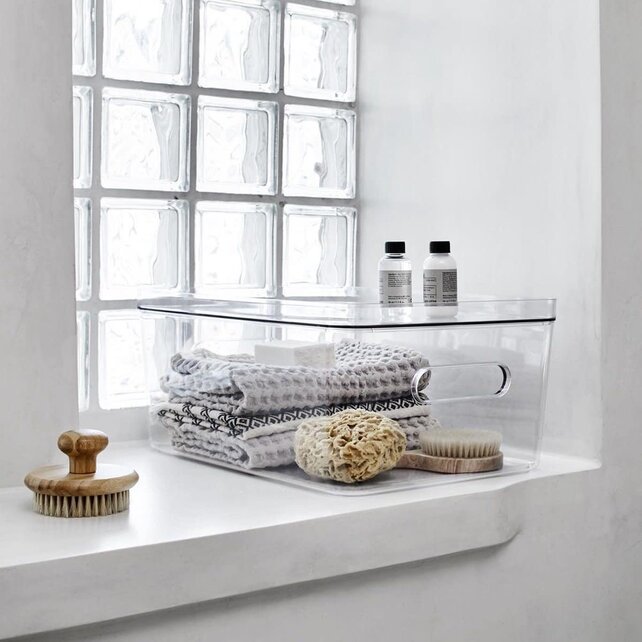 Orthex Boîte de Rangement Compacte Transparente – 1,5L