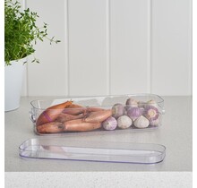 Orthex Boîte de Rangement Compacte Transparente – 1,3L Slim