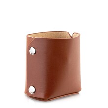 Stifthalter aus Leder – Braun