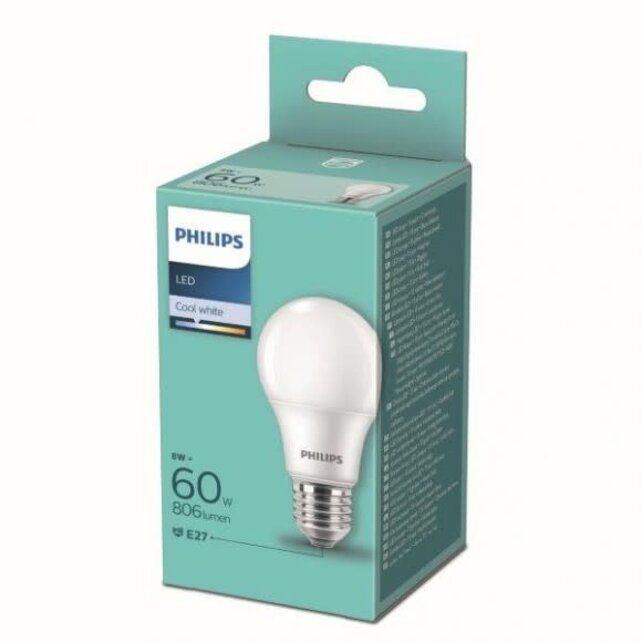 Philips Lampe LED 8W E27 4000K Blanc Neutre 806lm