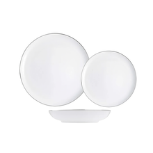 Dinnerware Set Tom Silver – 18 Pieces