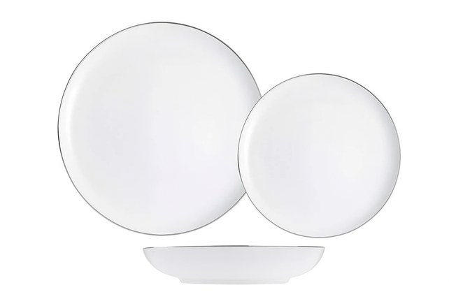 Thun Dinnerware Set Tom Silver – 18 Pieces