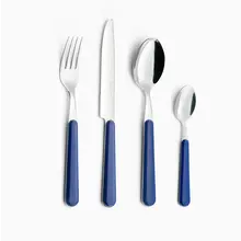 Besteckset 24-teilig Blau