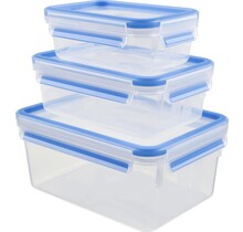 Tefal MasterSeal Fresh Box 3-Piece Food Container Set – 0.55L, 1L & 2.3L – Airtight, Leakproof & Hygienic