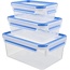 Tefal Tefal MasterSeal Fresh Box Lot de 3 Boîtes Alimentaires – 0.55L, 1L & 2.3L – Hermétiques, Étanches et Hygiéniques