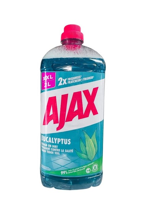 Ajax Allesreiniger Eucalyptus 2 L – Krachtig, Multi-oppervlakken & Milieuvriendelijk