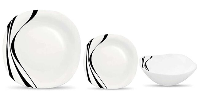 La Opala Diva Midnight Dinnerset 18dlg – Extra Sterk, Kras- & Thermoshockbestendig