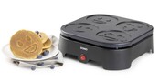 DOMO Emoji Pancake & Crêpe Maker – 4 Mini Pancakes Ø11cm, Non-Stick, 600W
