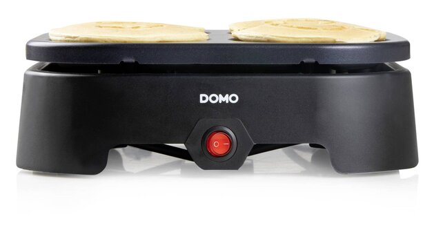 DOMO Emoji Pancake & Crêpe Maker – 4 Mini Pancakes Ø11cm, Non-Stick, 600W