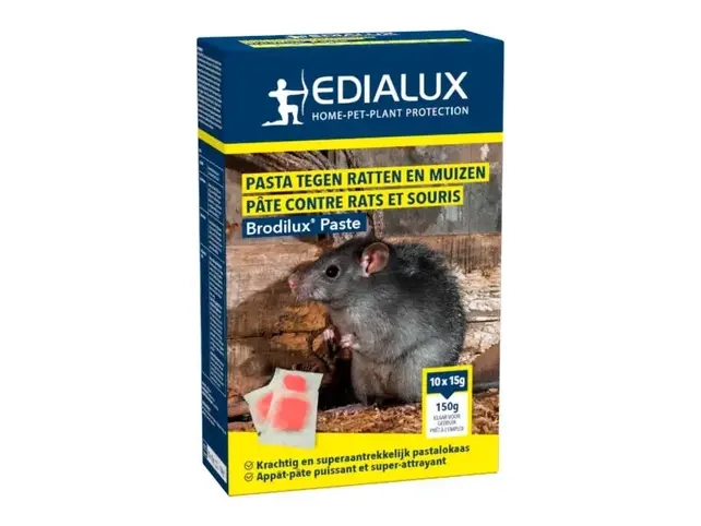 Edialux Brodilux Pâte 150g – Anti-rats et souris