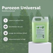 Purozon 5L Nettoyant & Désodorisant – Élimine les odeurs, parfum frais, Ozon & Purophyl