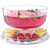 Multifunktionale Tortenplatte mit Abdeckung – 6-in-1 Servierplatte, Bowleschale & Dessertteller – Klarer BPA-freier Kunststoff