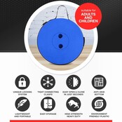 Splendole Outdoor Klappbarer Campinghocker – Leicht, Kompakt, Ausziehbar, Mit Rutschfesten Füßen, Tragbar für Reisen, Camping, Wandern, Belastbar Bis 180 kg