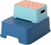 Tabouret Enfant 2-en-1 Splendole – Double Marche Antidérapante pour WC & Salle de Bain – Léger & Empilable – 27 cm – Max 110 kg