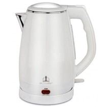 OR LE SHABBAT Elektrische Waterkoker 2.2L – RVS Tank, Sjabbat Slot & Auto-Uitschakeling – Wit & Lichtblauw