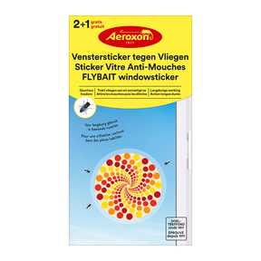 Venstersticker Spiraal tegen Vliegen – 3 stuks