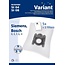 Microfiber Vacuum Bags Bosch Siemens – Type D to H + Filter (5-Pack)