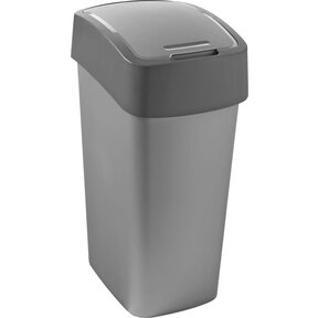 Afvalbak Flipbin 50L Grijs