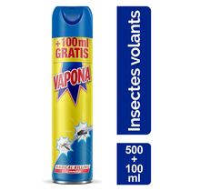 Vapona Insect Spray 500+100ml – Fast Action Against Flies, Mosquitoes & Moths