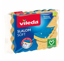 Vileda Glitzi Universal Küchenschwamm 2 Stück – Sanft, Antibakteriell & Kratzfrei