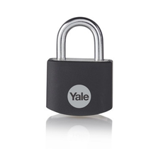 Yale Hangslot 25 mm Aluminium Zwart – Duurzaam, Veilig & Compact