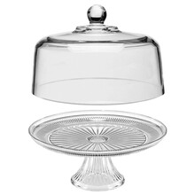 Cloche à Gâteau en Verre avec Socle – 30 cm