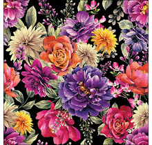 Ambiente Serviettes Anne Black 33x33 cm 20 pièces