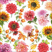Ambiente servetten Autumn Blooming 33x33 cm 20 stuks