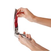 Zyliss Susi 3 Garlic Press Silver/Red – No-Peel Design, Large Capacity & Easy Cleaning Tool