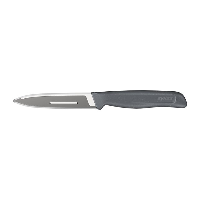 Zyliss Couteau d’Office Dentelé 10cm – Lame Inox Allemande, Manche Éco & Étui de Protection