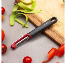 Zyliss 17.5 cm Eco Handle Soft Skin Peeler – Stainless Steel Blade, Wheat Straw Grip & Blade Guard