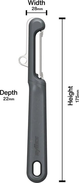 Zyliss 17.5 cm Eco Handle Swivel Peeler – Stainless Steel Blade, Ergonomic Grip & Blade Guard