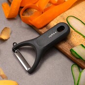 Zyliss Y-dunschiller 14 cm – RVS Dubbel Lemmet, Eco Handvat met Tarwestro & Mesbeschermer