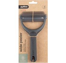 Zyliss Wide Peeler – Extra-Wide Stainless Steel Blade, Eco Wheat Straw Handle & Blade Guard