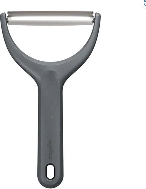Zyliss Wide Peeler – Extra-Wide Stainless Steel Blade, Eco Wheat Straw Handle & Blade Guard