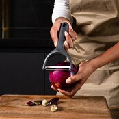 Zyliss Brede Dunschiller – RVS Extra Brede Lemmet, Eco Handvat met Tarwestro & Veiligheidskap