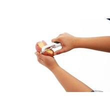 Swivel peeler stainless steel blade