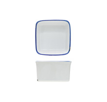 Cosy & Trendy Antoinette bowl 9x9 cm – blue-white ceramic dish, square shape, dishwasher safe