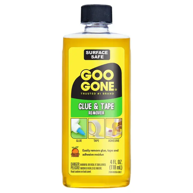 Goo Gone Adhesive Remover 118 ml – Entfernt Kleber, Klebeband, Aufkleber