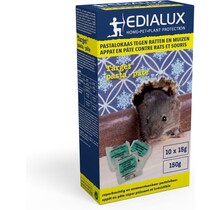 Edialux Target Ratten- & Mäusegift 150g (15x10g) – Effektiver Pastenköder mit schneller Wirkung, gebrauchsfertig