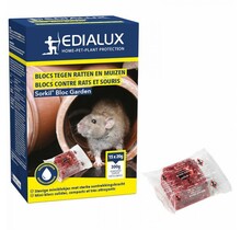 Edialux Sorkil Bloc Garden 300g – Muizen- en Rattengif Blokjes, Vochtbestendig en Doeltreffend