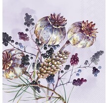 IHR Serviettes  Amara Violet – Lot de 20