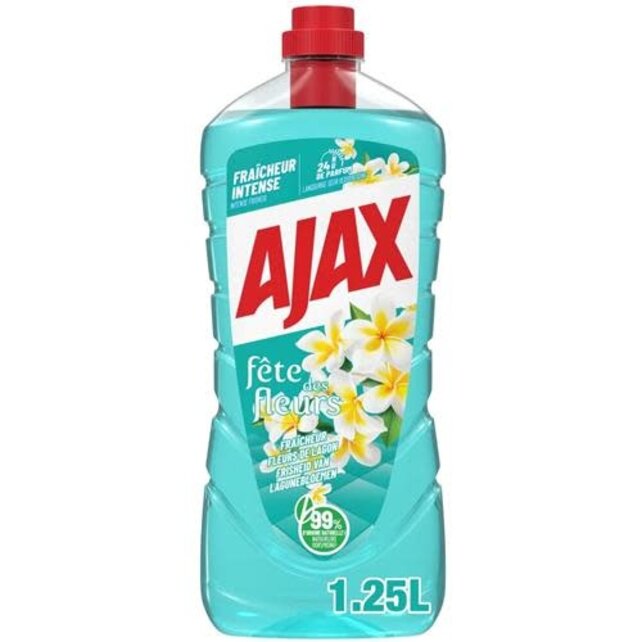 Ajax All-Purpose Cleaner 1.25L – Lagoon Flowers, 99% Natural Ingredients
